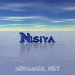nisiya in Horizon style - 3D name wallpaper