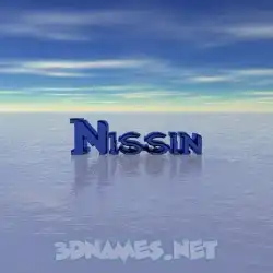 nissin in Horizon style - 3D name wallpaper