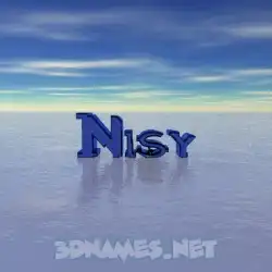 nisy in Horizon style - 3D name wallpaper