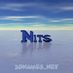 nits in Horizon style - 3D name wallpaper