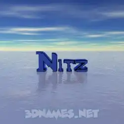 nitz in Horizon style - 3D name wallpaper