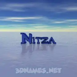nitza in Horizon style - 3D name wallpaper