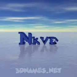 nkvd in Horizon style - 3D name wallpaper