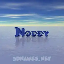 noddy in Horizon style - 3D name wallpaper