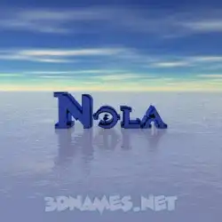 nola in Horizon style - 3D name wallpaper
