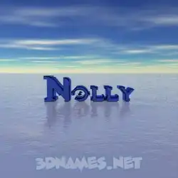 nolly in Horizon style - 3D name wallpaper