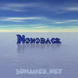 nonoback in Horizon style - 3D name wallpaper