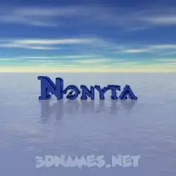 nonyta in Horizon style - 3D name wallpaper
