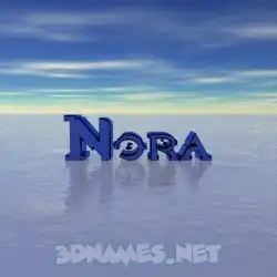 nora in Horizon style - 3D name wallpaper