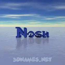 nosh in Horizon style - 3D name wallpaper