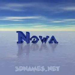 nowa in Horizon style - 3D name wallpaper