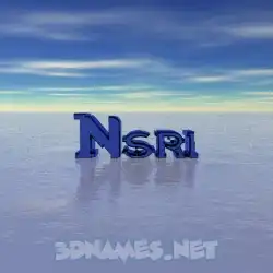nsri in Horizon style - 3D name wallpaper