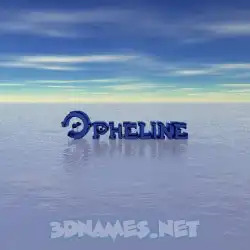 opheline in Horizon style - 3D name wallpaper