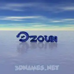 ozgun in Horizon style - 3D name wallpaper