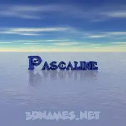pascaline in Horizon style - 3D name wallpaper