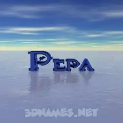 pepa in Horizon style - 3D name wallpaper