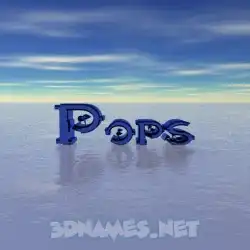 pops in Horizon style - 3D name wallpaper