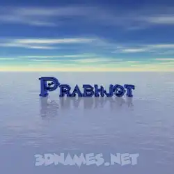 prabhjot in Horizon style - 3D name wallpaper