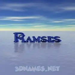 ramses in Horizon style - 3D name wallpaper