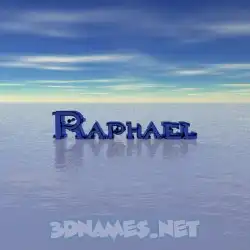 raphael in Horizon style - 3D name wallpaper
