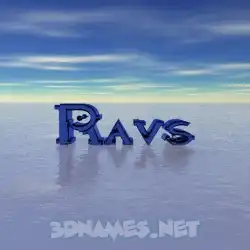 ravs in Horizon style - 3D name wallpaper