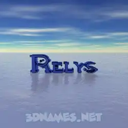 relys in Horizon style - 3D name wallpaper