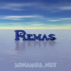 remas in Horizon style - 3D name wallpaper