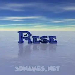 rese in Horizon style - 3D name wallpaper