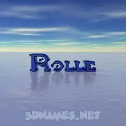 rolle in Horizon style - 3D name wallpaper