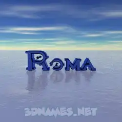 roma in Horizon style - 3D name wallpaper