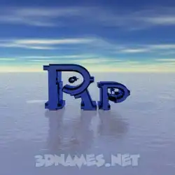 rp in Horizon style - 3D name wallpaper