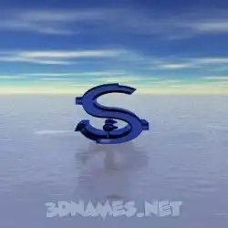 s in Horizon style - 3D name wallpaper