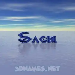 sachi in Horizon style - 3D name wallpaper