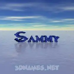 sammy in Horizon style - 3D name wallpaper