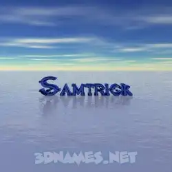 samtrick in Horizon style - 3D name wallpaper
