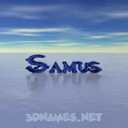 samus in Horizon style - 3D name wallpaper