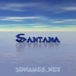 santana in Horizon style - 3D name wallpaper