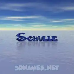 schulle in Horizon style - 3D name wallpaper