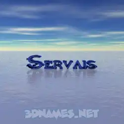 servais in Horizon style - 3D name wallpaper