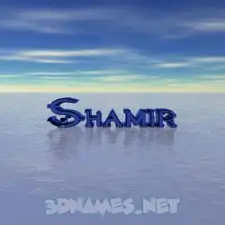 shamir in Horizon style - 3D name wallpaper