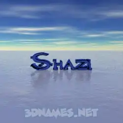 shazi in Horizon style - 3D name wallpaper