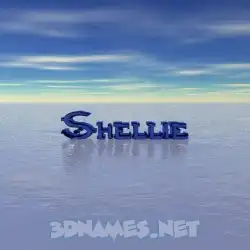 shellie in Horizon style - 3D name wallpaper