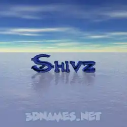 shivz in Horizon style - 3D name wallpaper