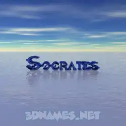 socrates in Horizon style - 3D name wallpaper