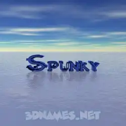 spunky in Horizon style - 3D name wallpaper