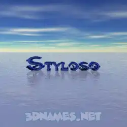 styloso in Horizon style - 3D name wallpaper