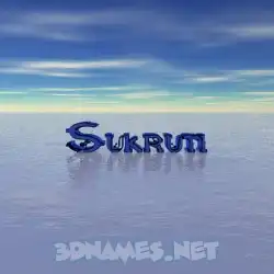 sukruti in Horizon style - 3D name wallpaper