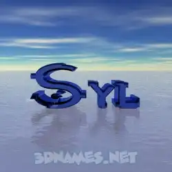 syl in Horizon style - 3D name wallpaper