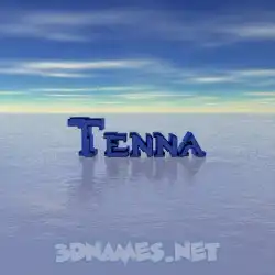 tenna in Horizon style - 3D name wallpaper