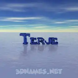terje in Horizon style - 3D name wallpaper